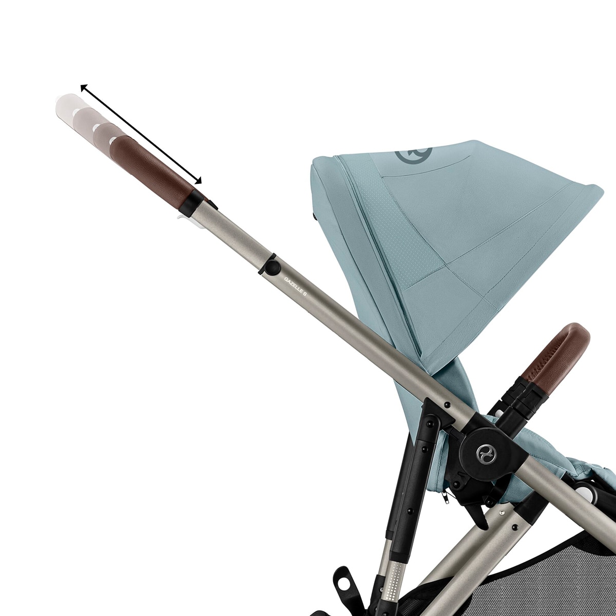 Silla de paseo CYBEX Gazelle S - Marrón Azul claro-3