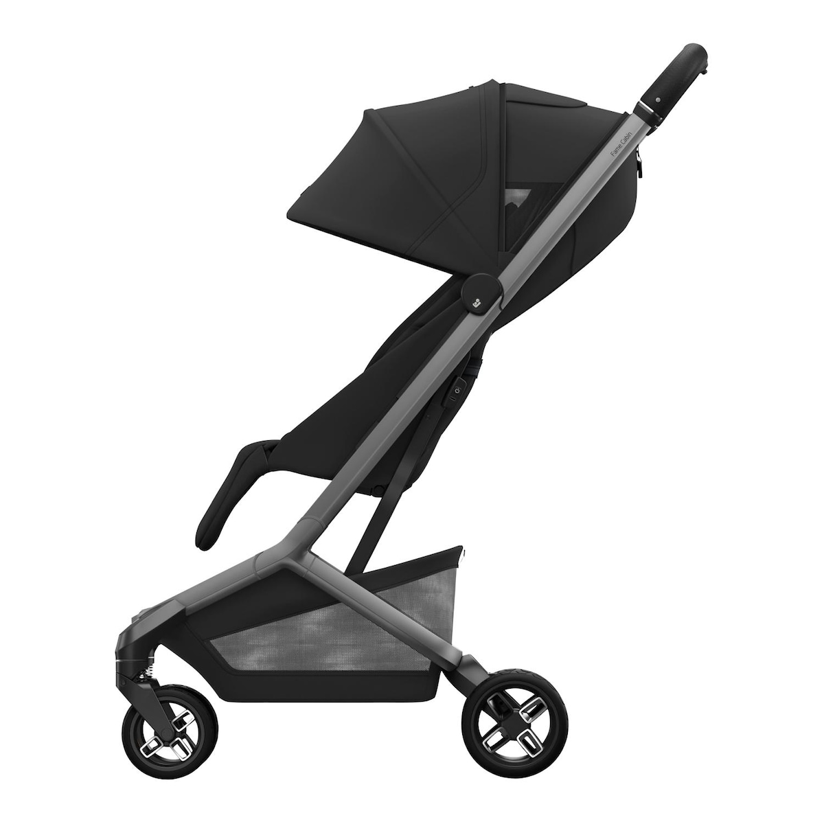 Carrinho de Passeio Ultraligeiro Fame Cabin, 0-4 Anos, 0-22 Kg Preto-4