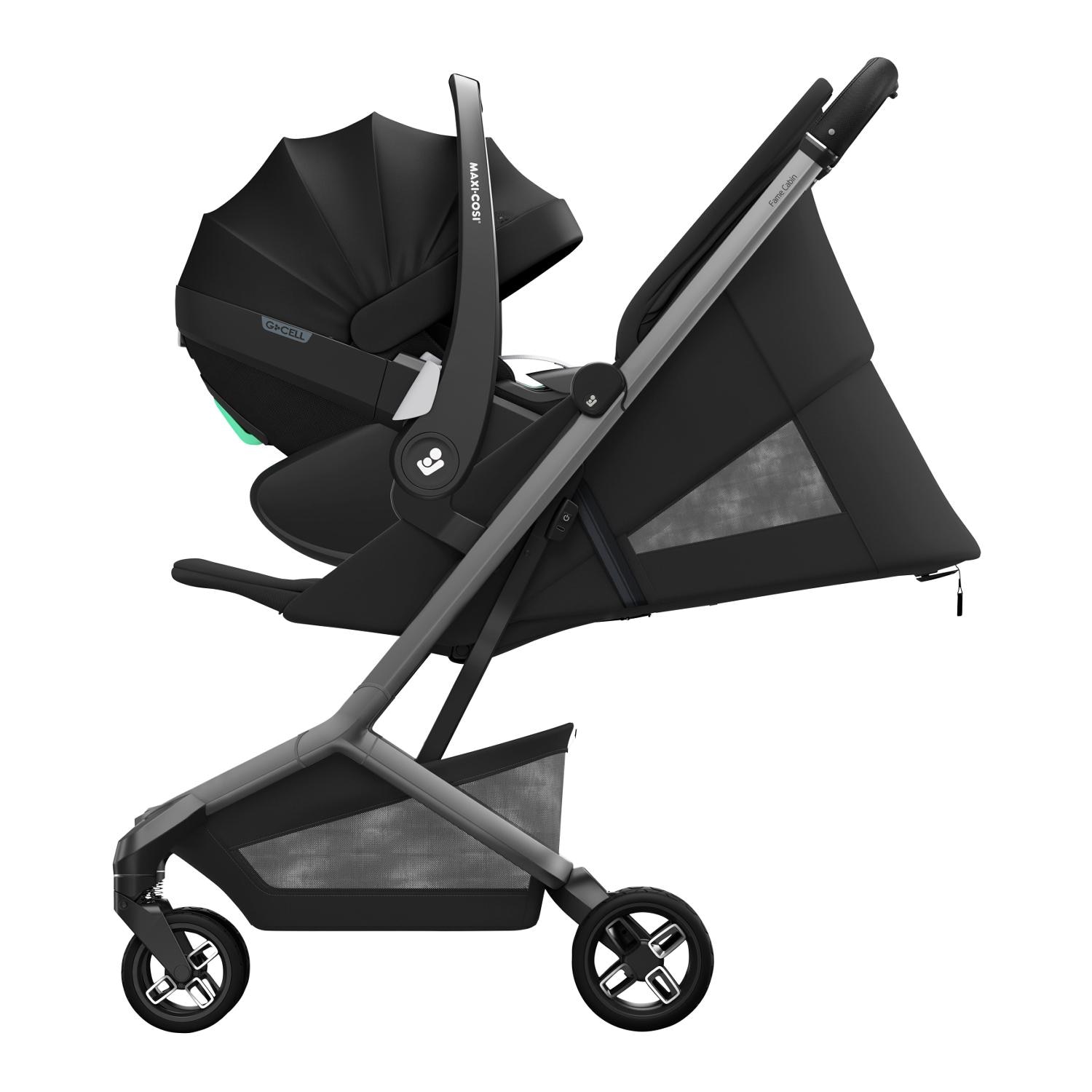 Carrinho de Passeio Ultraligeiro Fame Cabin, 0-4 Anos, 0-22 Kg Preto-11