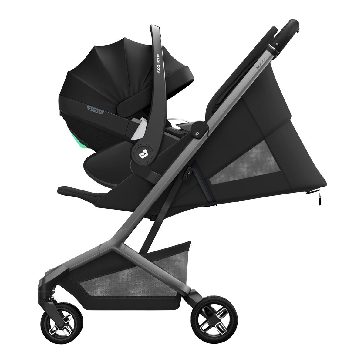 Carrinho de Passeio Ultraligeiro Fame Cabin, 0-4 Anos, 0-22 Kg Preto-11