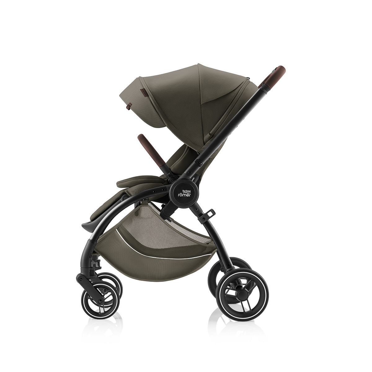 Carrinho de Passeio Reversível Rio Lux (Nascimento - 22 kg) Verde-militar-4
