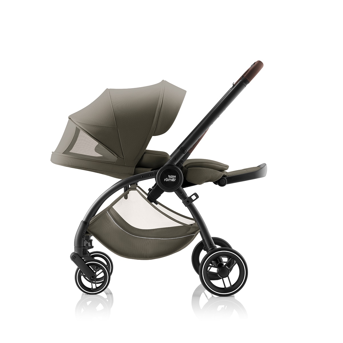 Carrinho de Passeio Reversível Rio Lux (Nascimento - 22 kg) Verde-militar-7