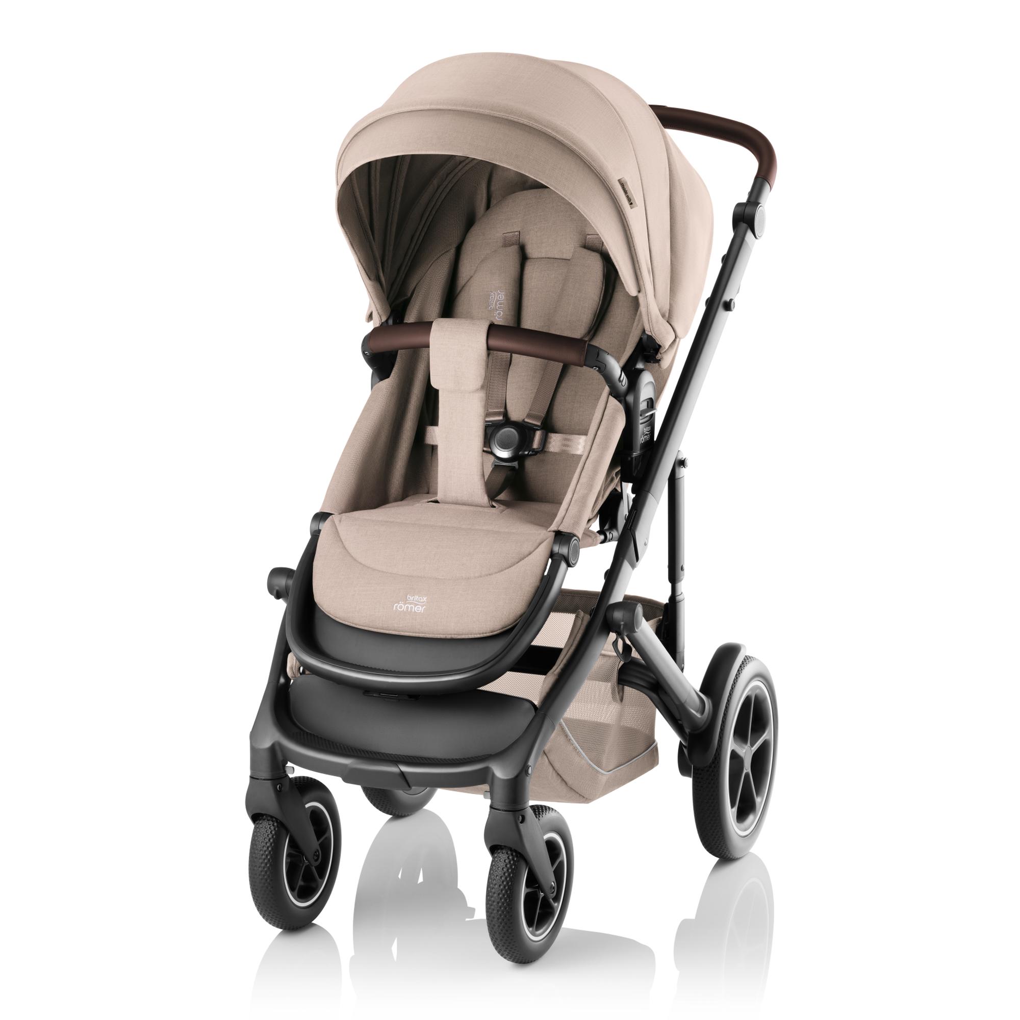 Carrinho de Passeio Reversível SMILE 5Z (Nascimento - 22 kg) Bege-1