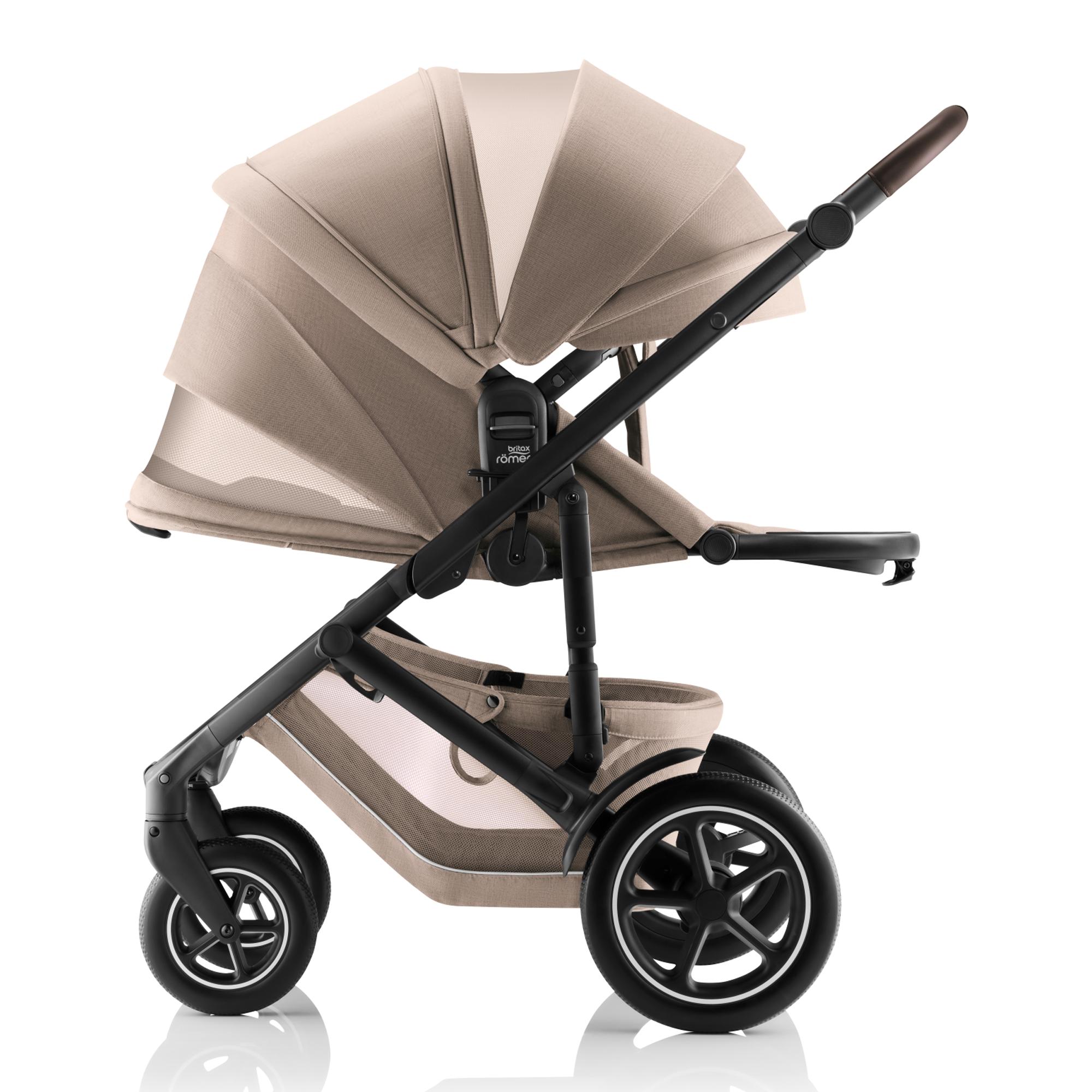 Carrinho de Passeio Reversível SMILE 5Z (Nascimento - 22 kg) Bege-5