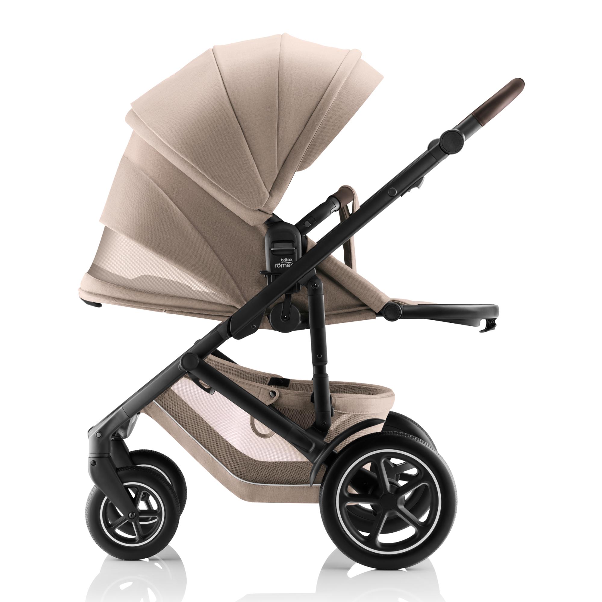 Carrinho de Passeio Reversível SMILE 5Z (Nascimento - 22 kg) Bege-6