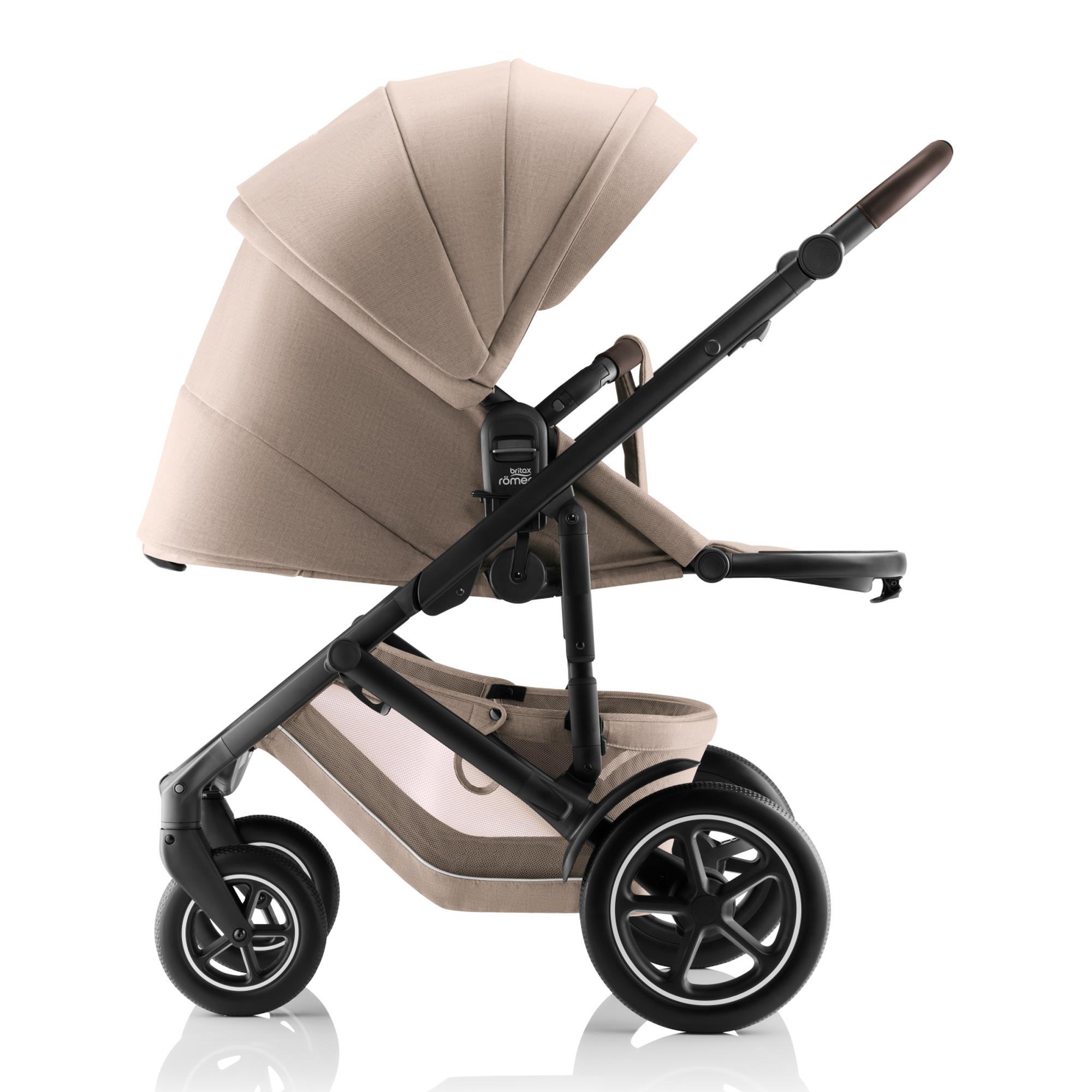 Carrinho de Passeio Reversível SMILE 5Z (Nascimento - 22 kg) Bege-7