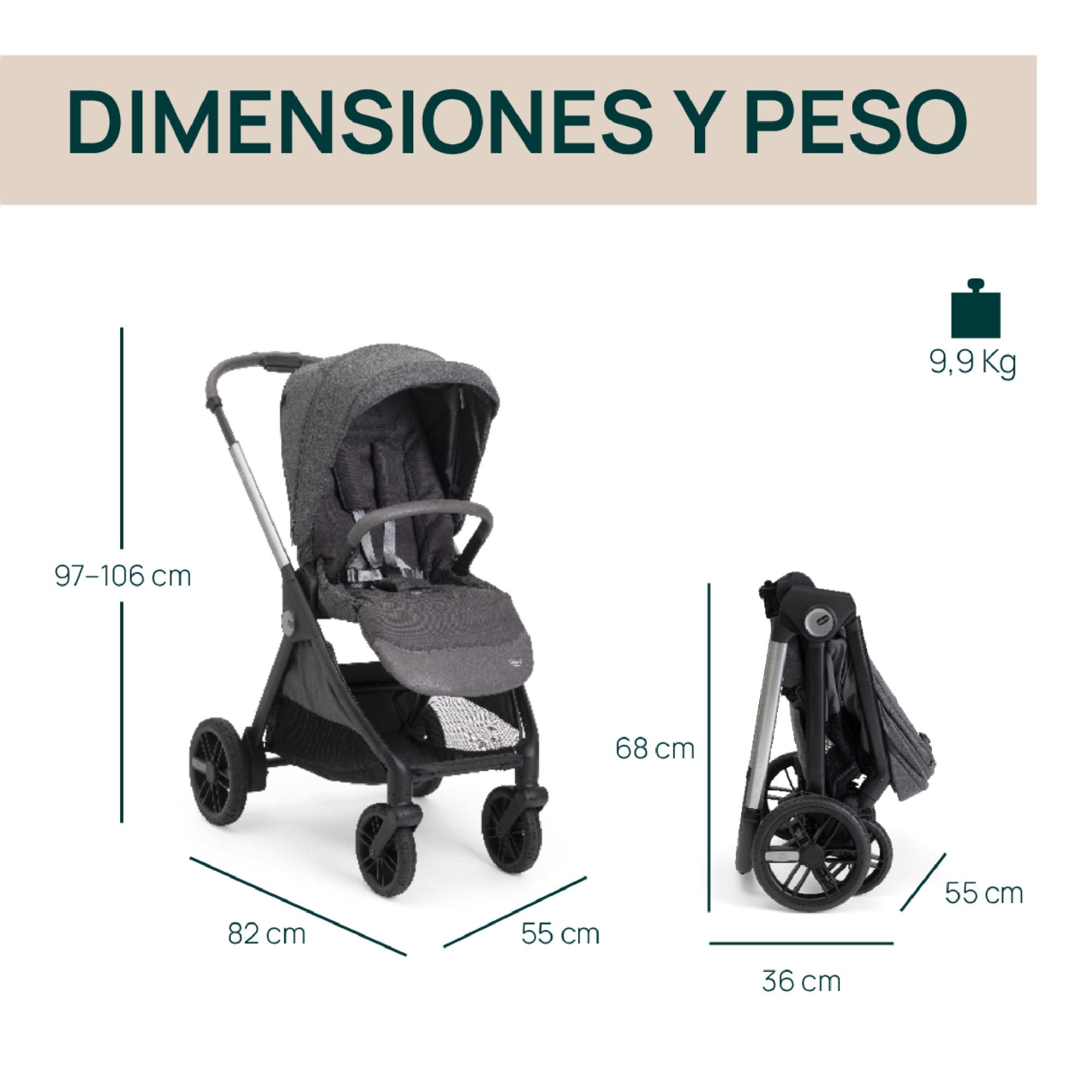 Silla de paseo Chicco Bellagio 2.0 - Negro Negro-3
