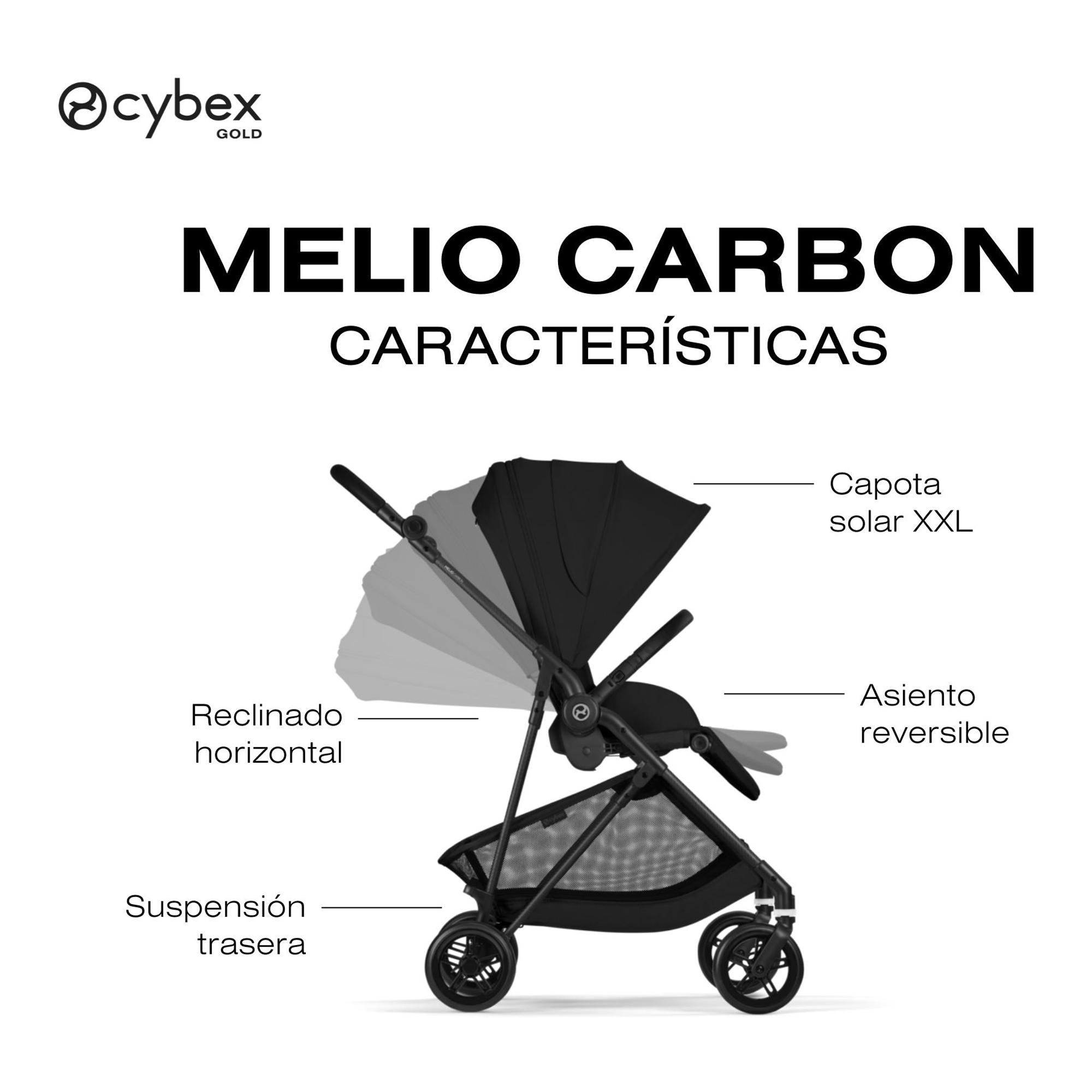 Silla de paseo CYBEX Melio Carbon - Negro Negro-6
