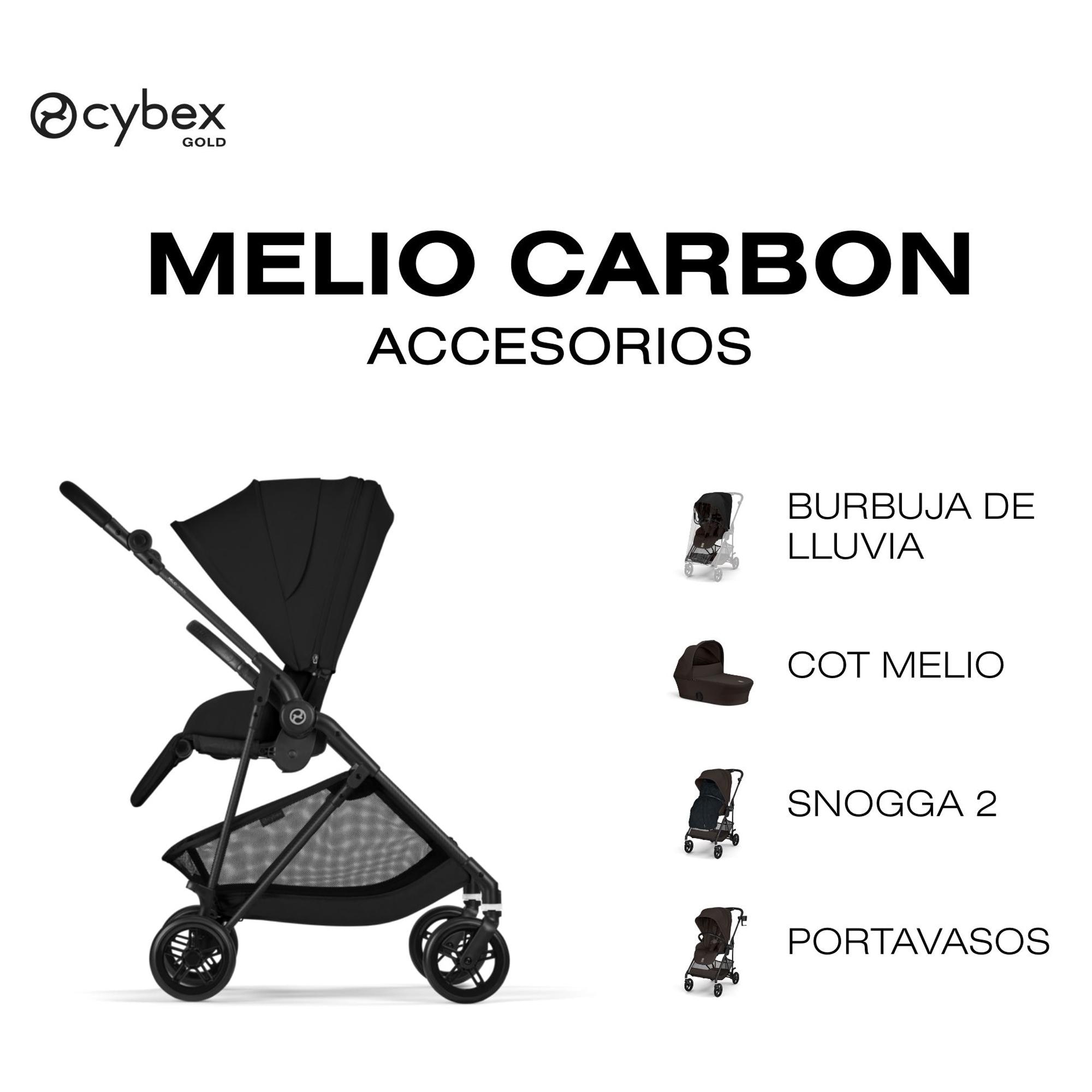 Silla de paseo CYBEX Melio Carbon - Negro Negro-10
