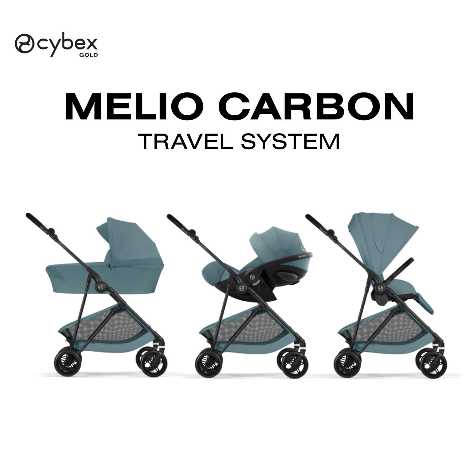 Carrinho de Passeio CYBEX Melio Carbon Azul-claro-7