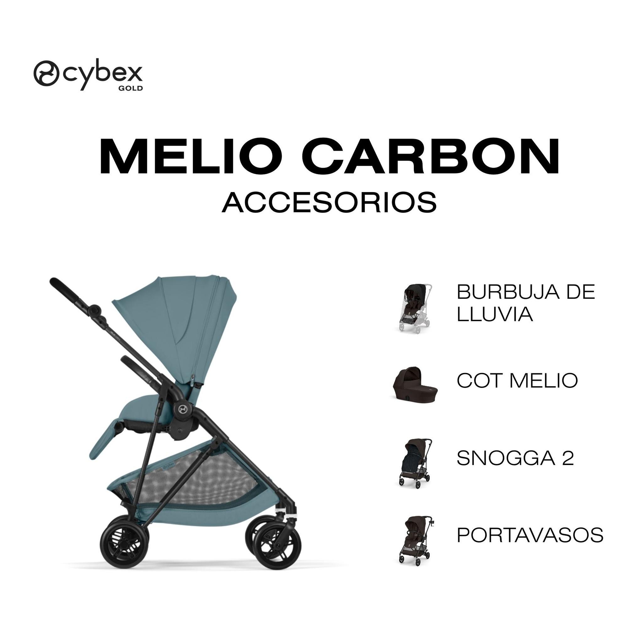 Carrinho de Passeio CYBEX Melio Carbon Azul-claro-10