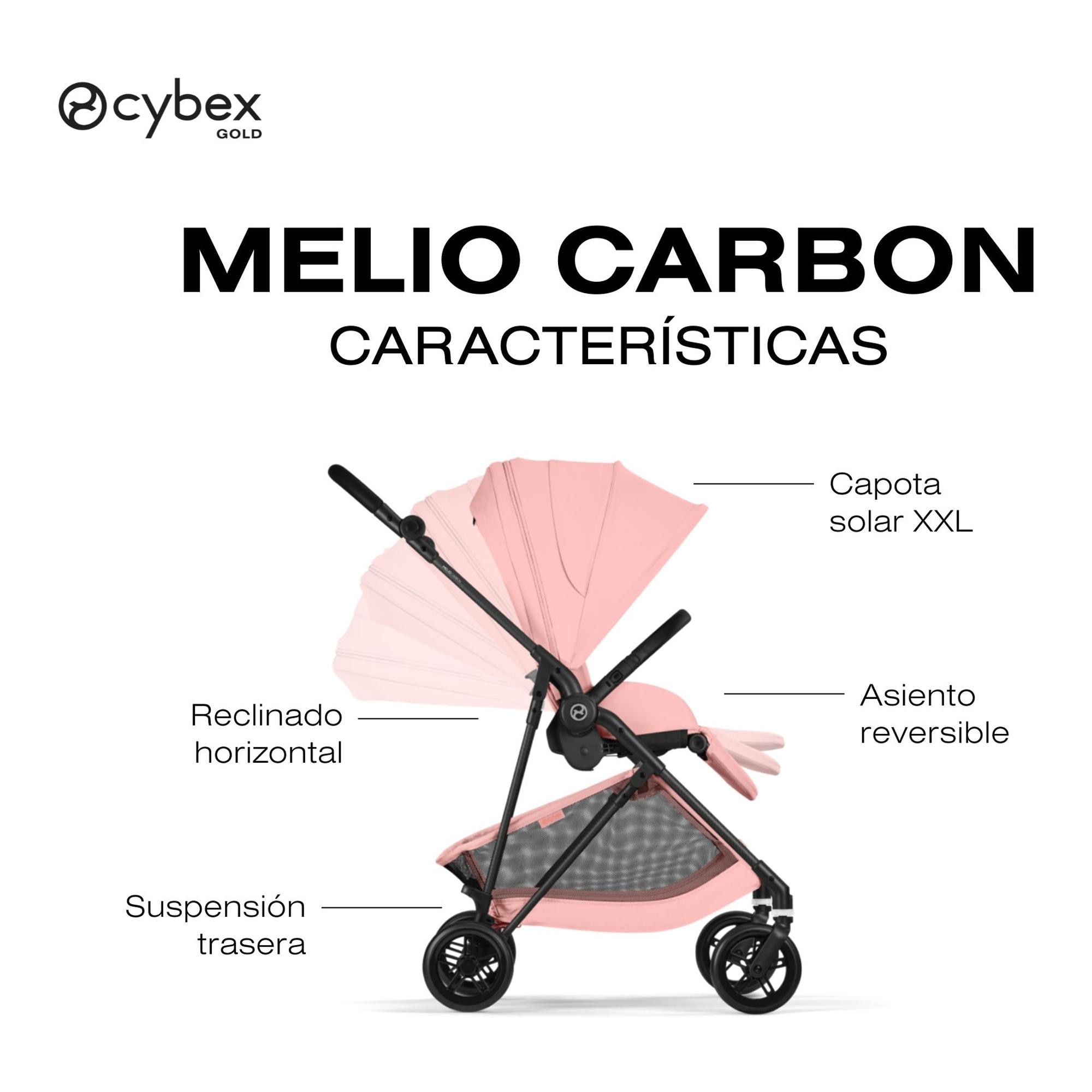 Silla de paseo CYBEX Melio Carbon - Rosa chicle Rosa chicle-6