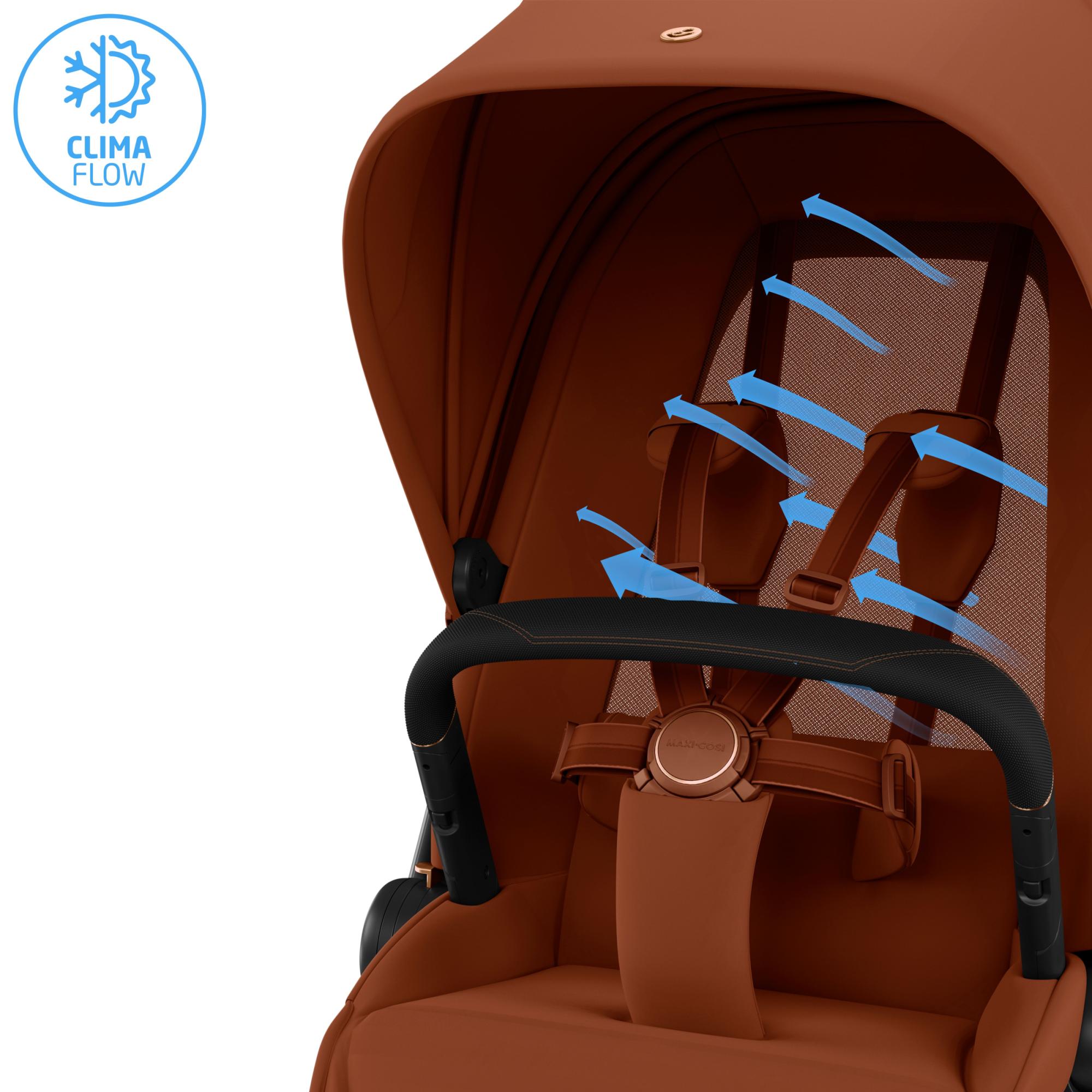 Silla de paseo Maxi-Cosi Fame , 0-22Kg, 0-4años - Teja Teja-3
