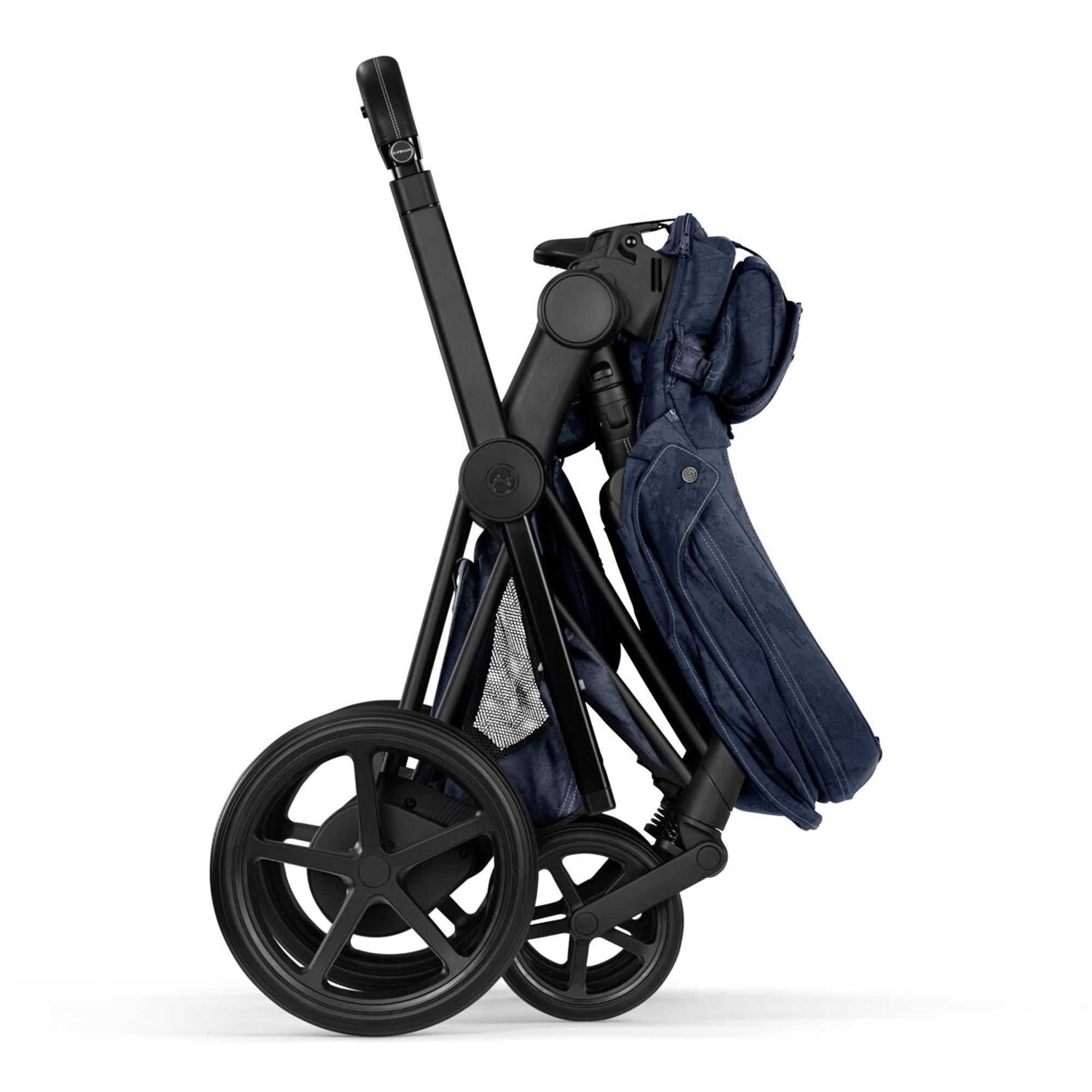 Carrinho de Passeio CYBEX e-PRIAM Rebellious Luxury Denim-11