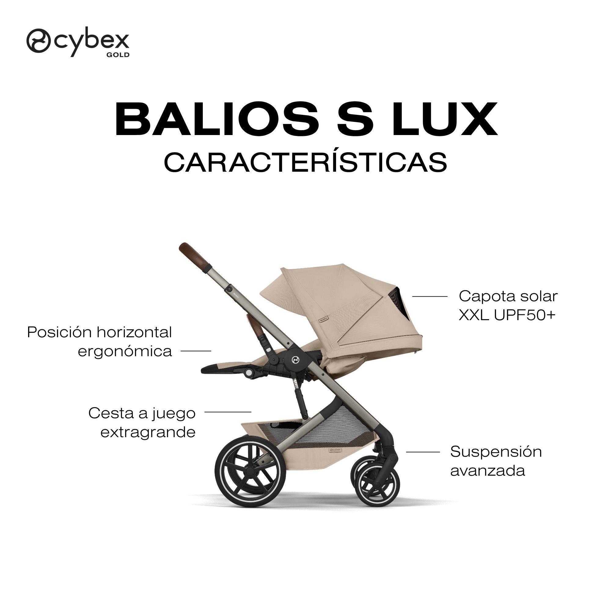 Carrinho de Passeio Balios S Lux Bege-6