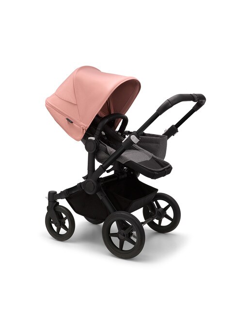 Carrinho de Passeio Donkey 5 Mono Mix Match com Capota - Preto/Cinzento/Rosa Amanhecer 4