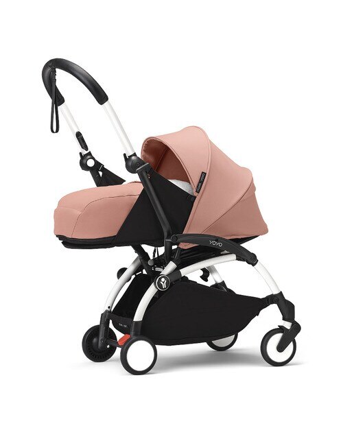Carro de bebé Stokke® YOYO³ con Chasis Blanco y Pack recién nacido 0+ Ginger 1