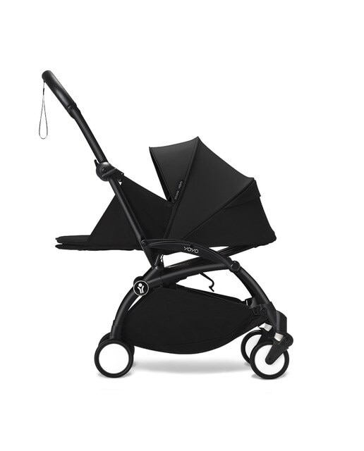 Carrinho de passeio Stokke® YOYO³ com chassis preto e pack recém-nascido preto 0+ Preto 3