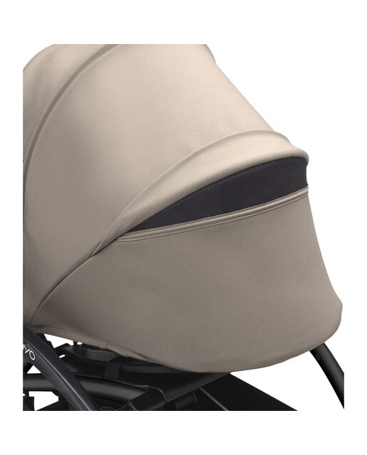 Carro de bebé Stokke® YOYO³ con Chasis Negro y Pack recién nacido 0+ Gris Pardo 5