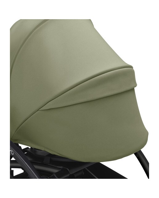 Carrinho de bebé Stokke® YOYO³ com chassis preto e pack recém-nascido 0+ verde oliva 4