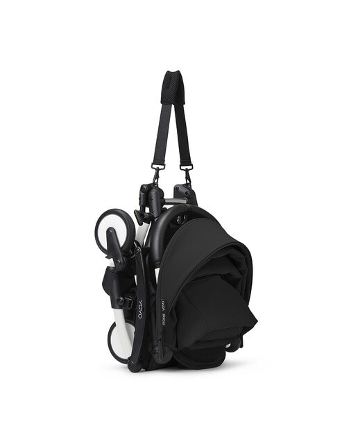 Carrinho de Passeio Stokke® YOYO³ com Chassis Branco e Pack de 6+ Color Preto 3