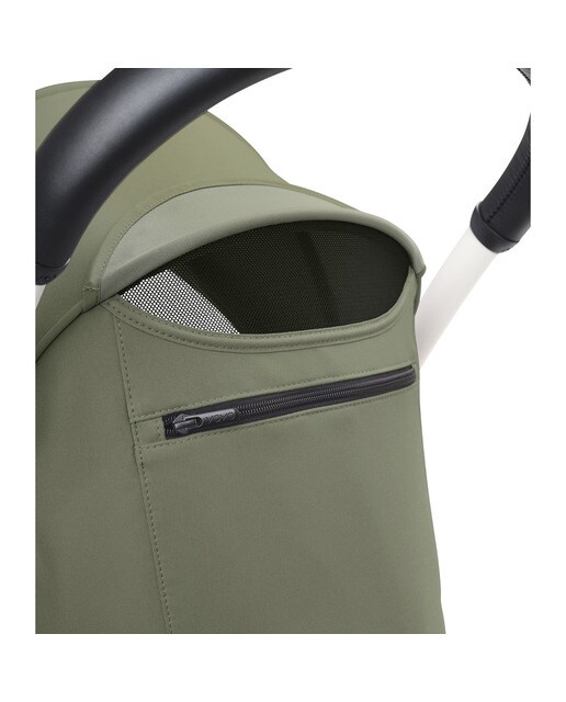 Carrinho de passeio Stokke® YOYO³ com chassis branco e pack de 6+ cores Verde azeitona 3