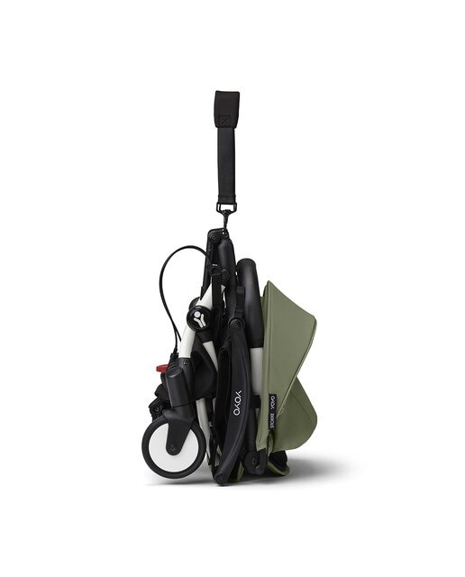 Carrinho de passeio Stokke® YOYO³ com chassis branco e pack de 6+ cores Verde azeitona 4