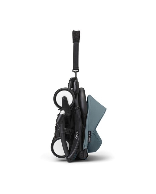 Carrinho de passeioStokke® YOYO³ com chassis preto e pack de 6+ cores Aqua 6
