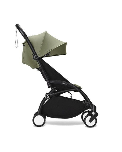 Carrinho de passeio Stokke® YOYO³ com chassis preto e pack de 6+ cores Verde azeitona 2