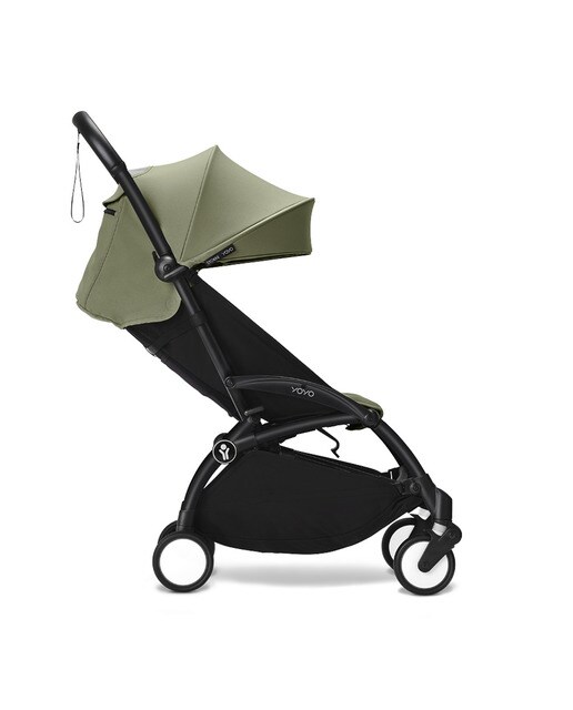 Carrinho de passeio Stokke® YOYO³ com chassis preto e pack de 6+ cores Verde azeitona 3