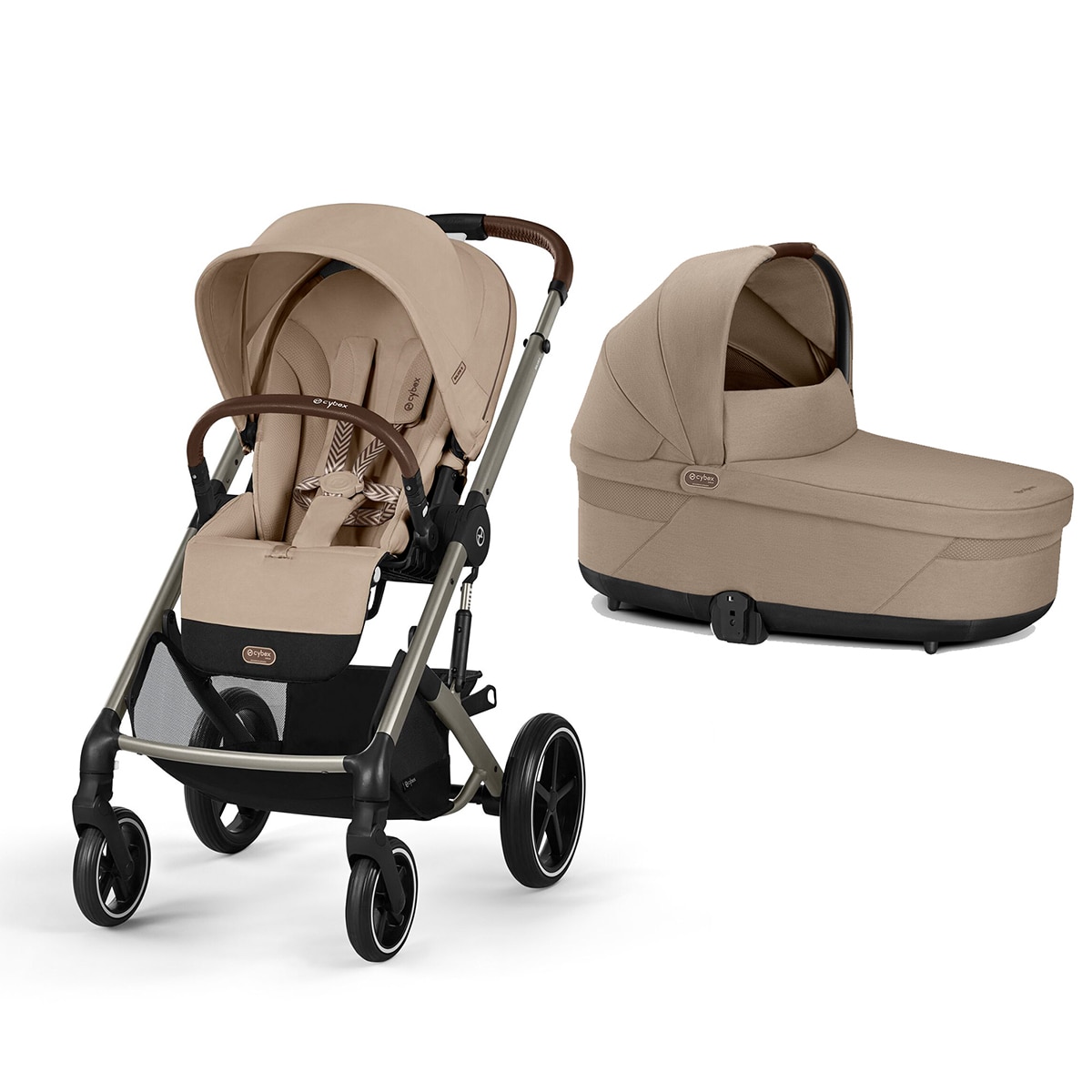 Cybex - Carro de bebé dúo Cybex Balios S Lux con unidad de asiento y Capazo S Lux.
