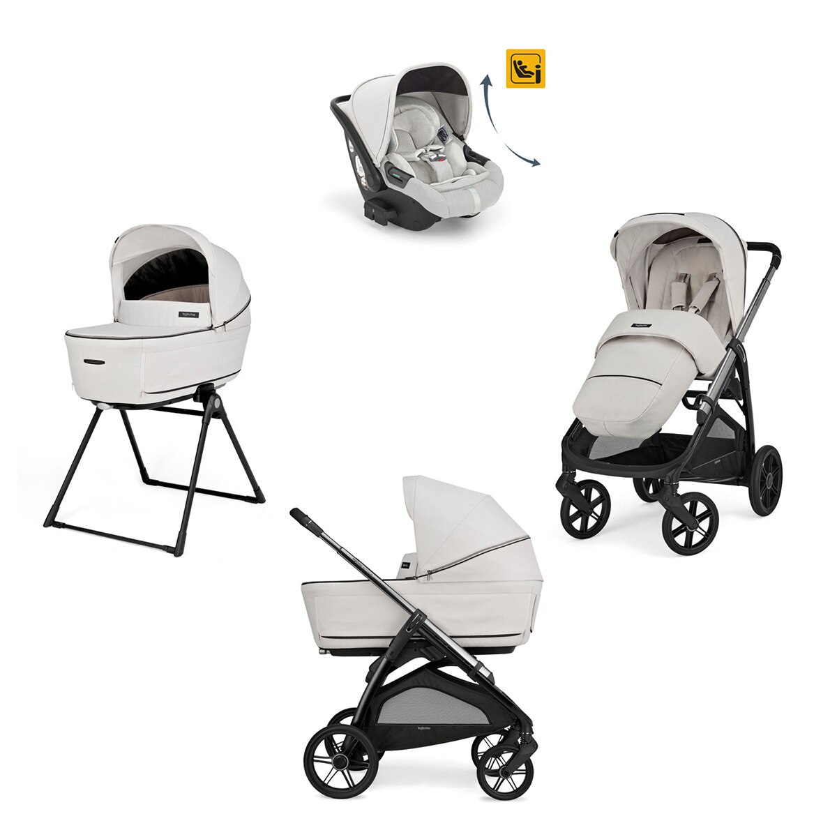 Carro de bebé Inglesina System Quattro Aptica Darwin Recline 1