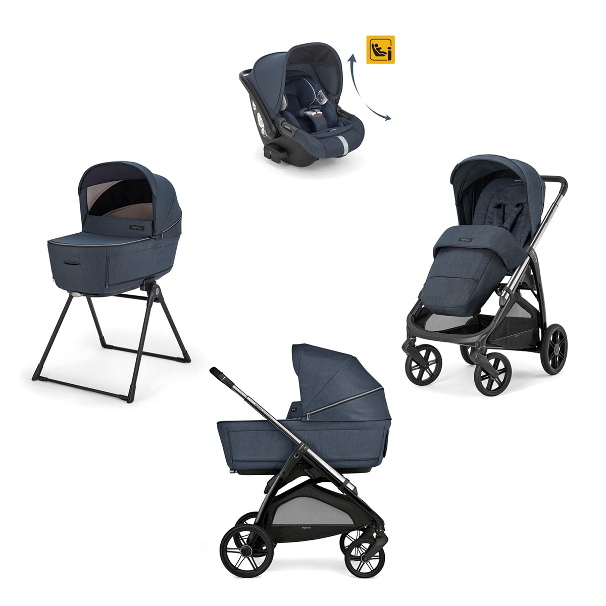 Inglesina - Carro de bebé Inglesina System Quattro Aptica Darwin Recline.
