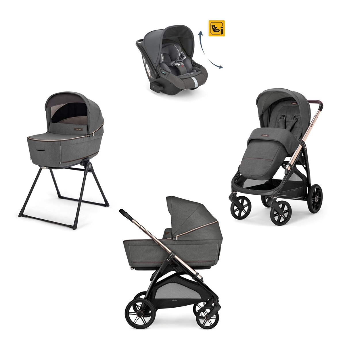 Carro de bebé Inglesina System Quattro Aptica Darwin Recline 1