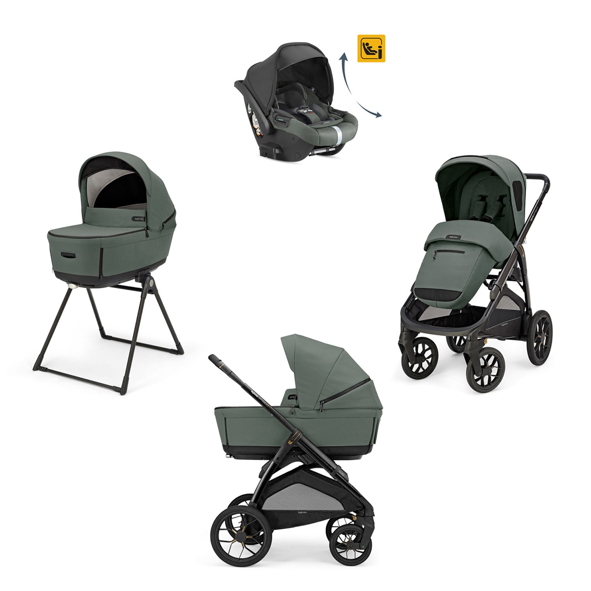 Carro de bebé Inglesina System Quattro Aptica XT Darwin Recline 1
