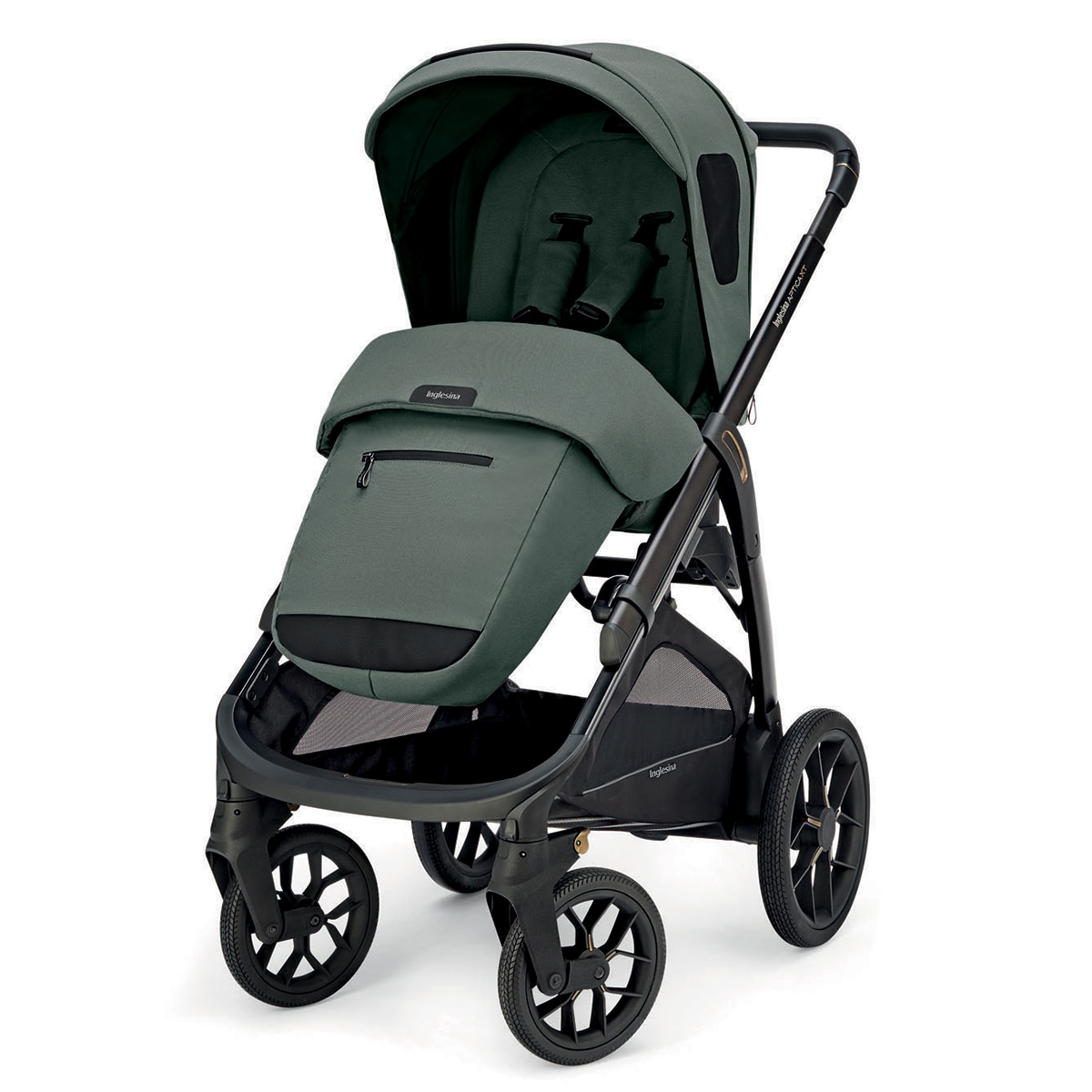 Carro de bebé Inglesina System Quattro Aptica XT Darwin Recline Verde oscuro-10
