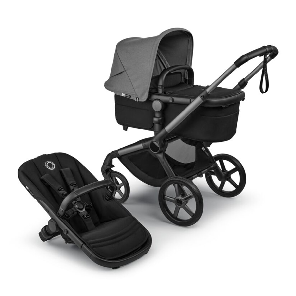 Carrinho de Bebé Bugaboo Fox 5 Renew Preto-1