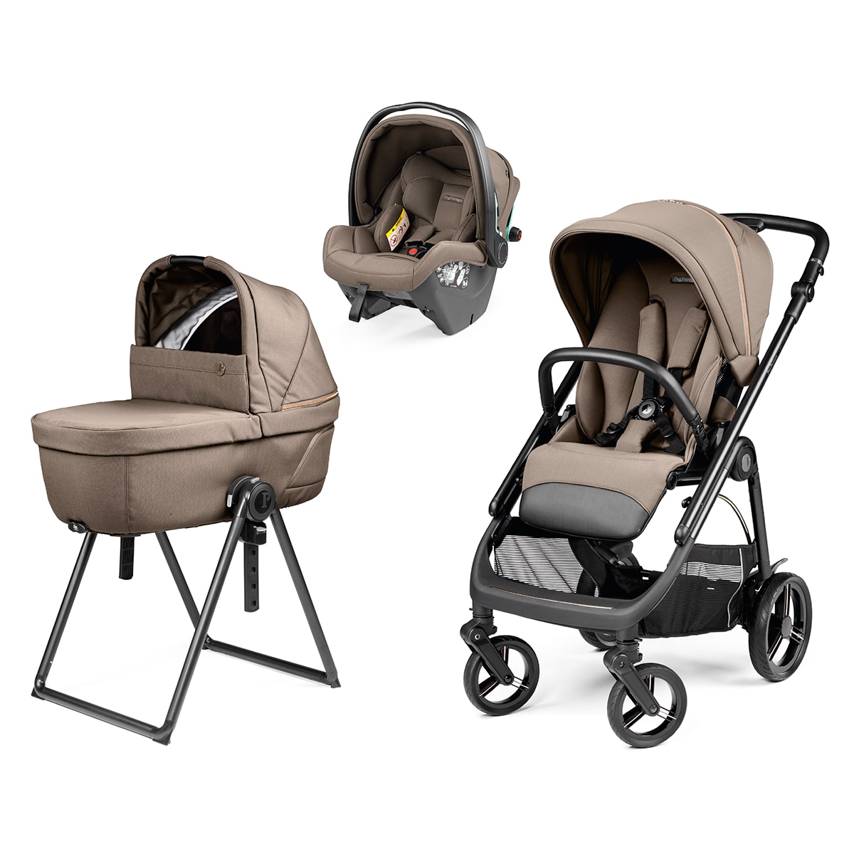 Carrinho de bebé de 3 peças Peg-Perégo Veloce Pine Bark SLK 1