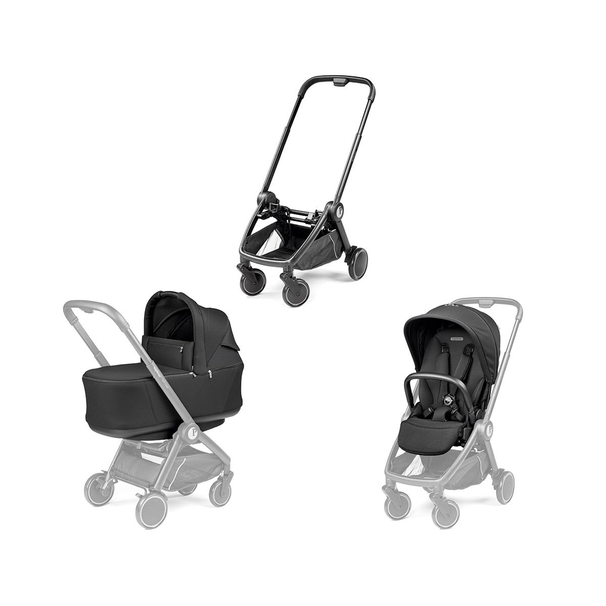 Imagem 0 de Carrinho de bebé Peg-Perégo City Loop True Black 2 peças
