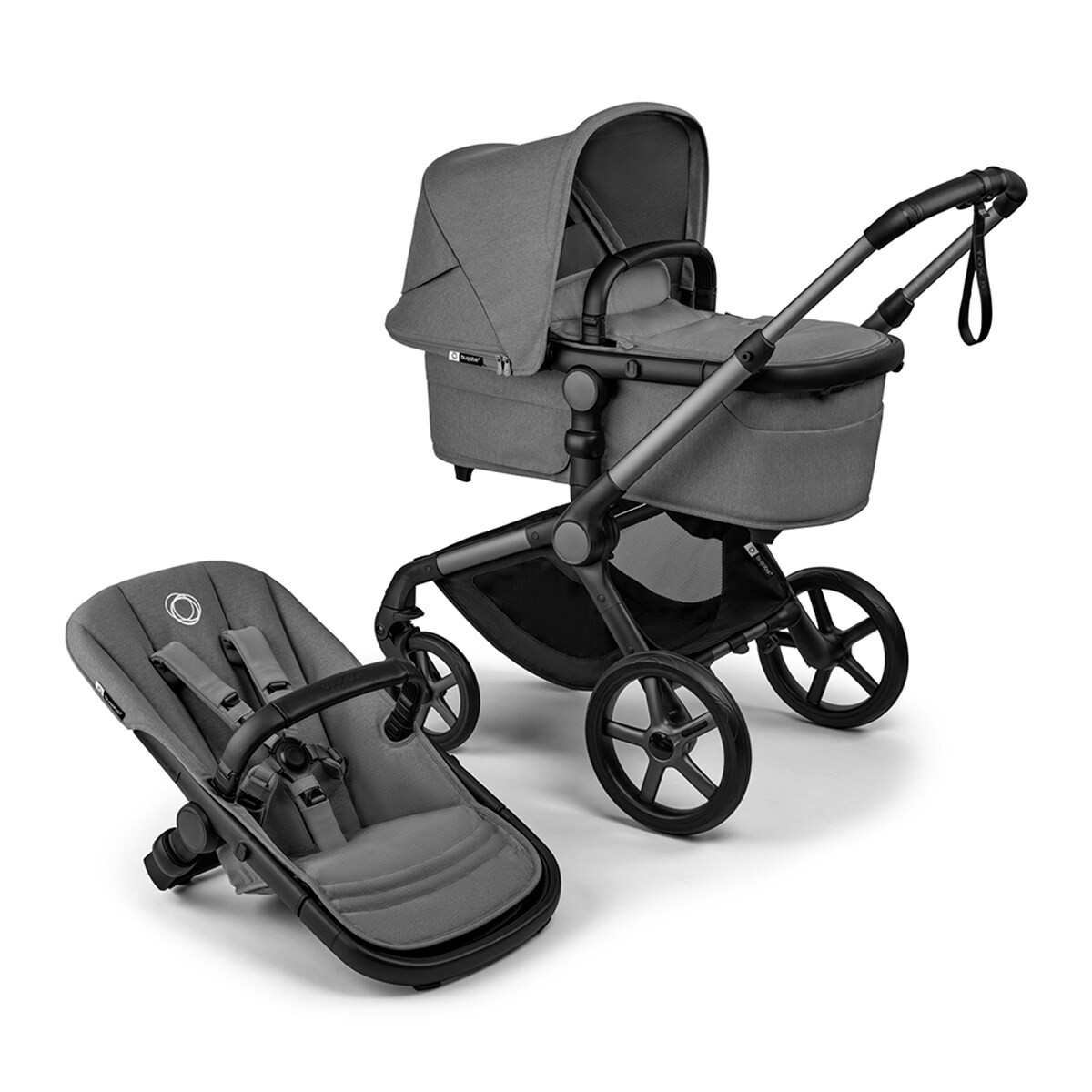 Pack imprescindibles verano gris con Colchoneta gris Bugaboo Fox