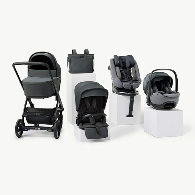 Imagen 0 de Pack Jané carrito Keep con 2 sillas de coche y accesorios gris