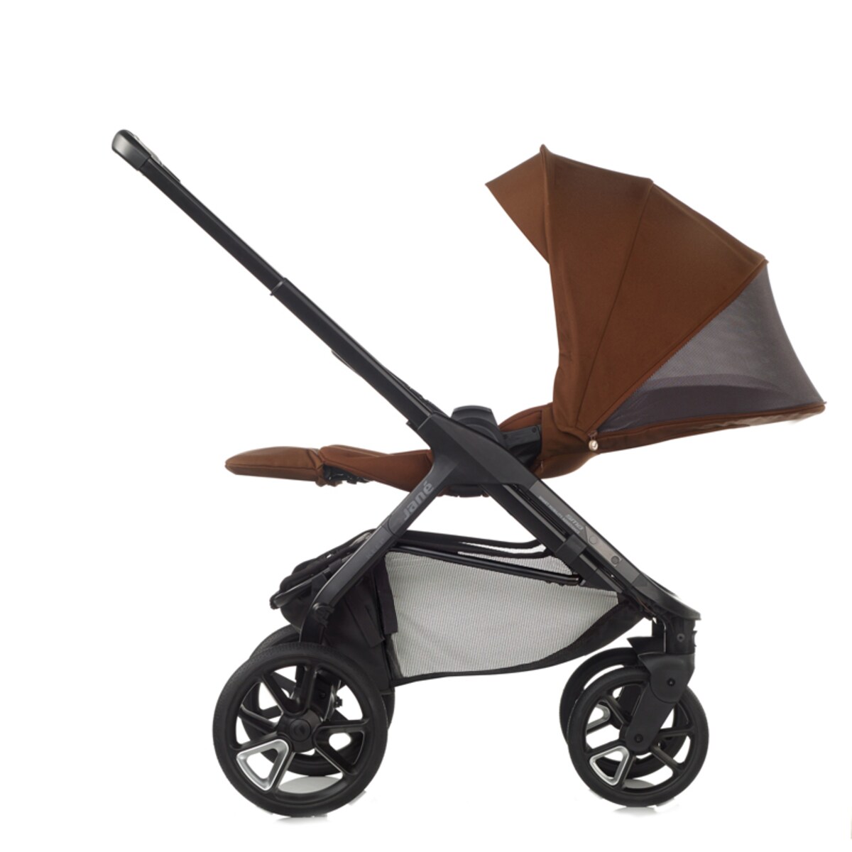 Pack Jané carrito Keep con silla de coche y accesorios marrón y gris Marrón-4