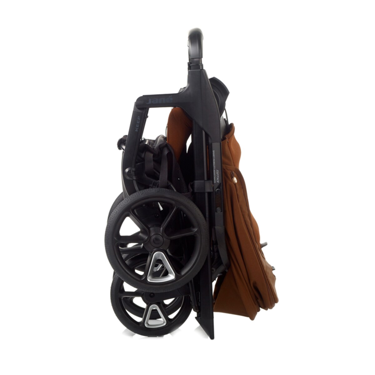 Pack Jané carrito Keep con silla de coche y accesorios marrón y gris Marrón-5