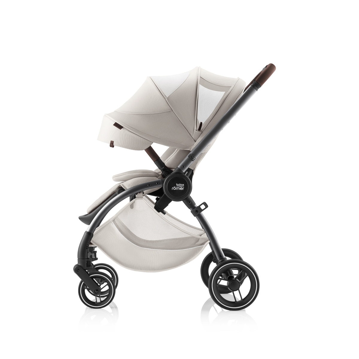 Carro de bebé trío con base Britax Römer RIO Lux Bege-11