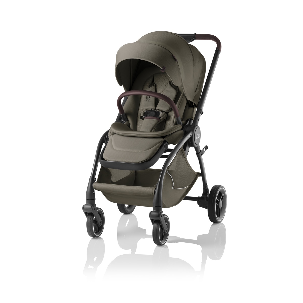 Carro de bebé trío com base Britax Römer RIO Lux Verde-militar-4