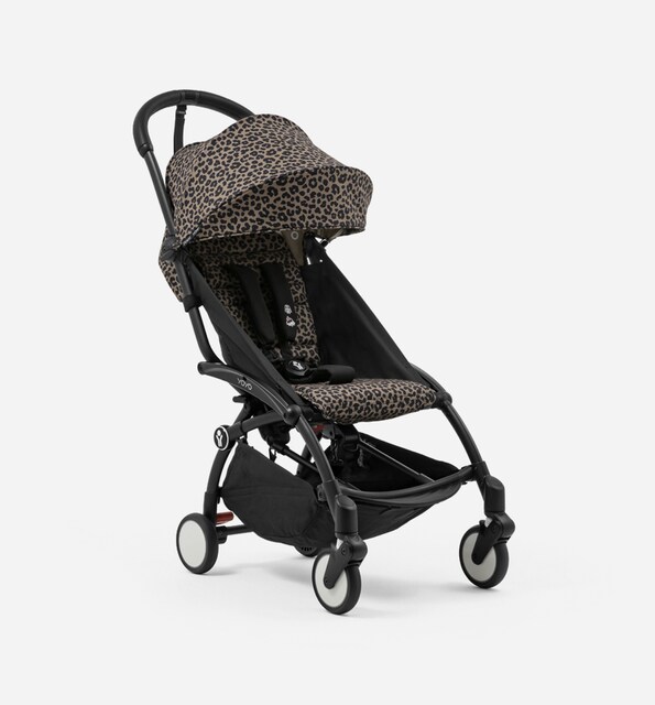 Imagem 0 de Carrinho de passeio YOYO Wild Collection Leopardo com chassis preto
