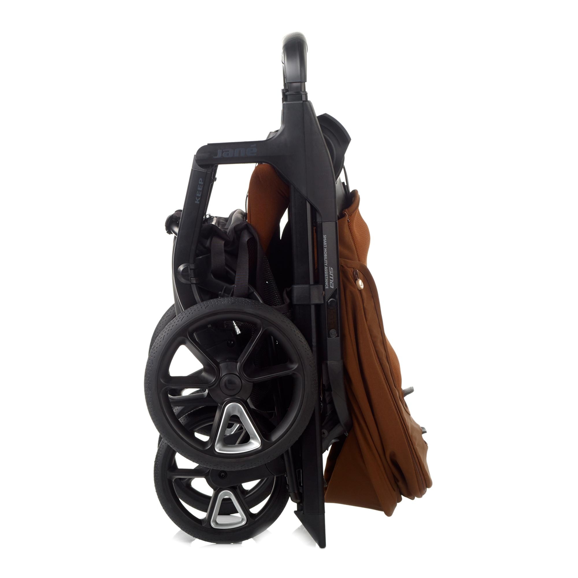 Pack Jané Carrinho Keep com Alcofa e Acessórios castanho e preto 8