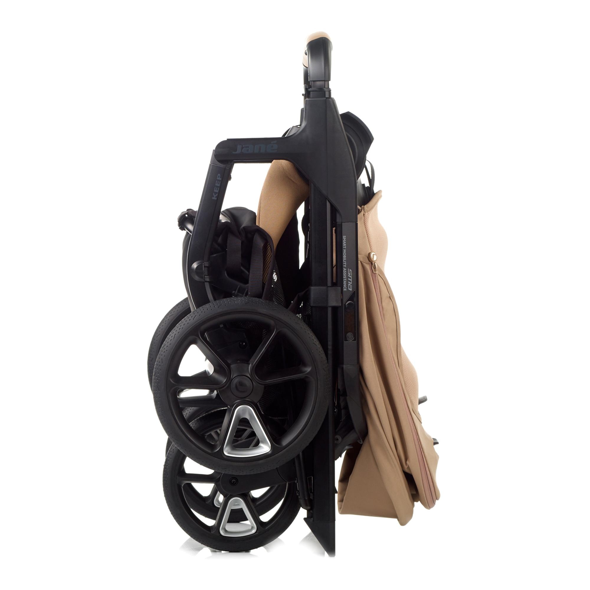 Pack Jané Carrinho Keep com Alcofa e Acessórios bege e cinzento 8