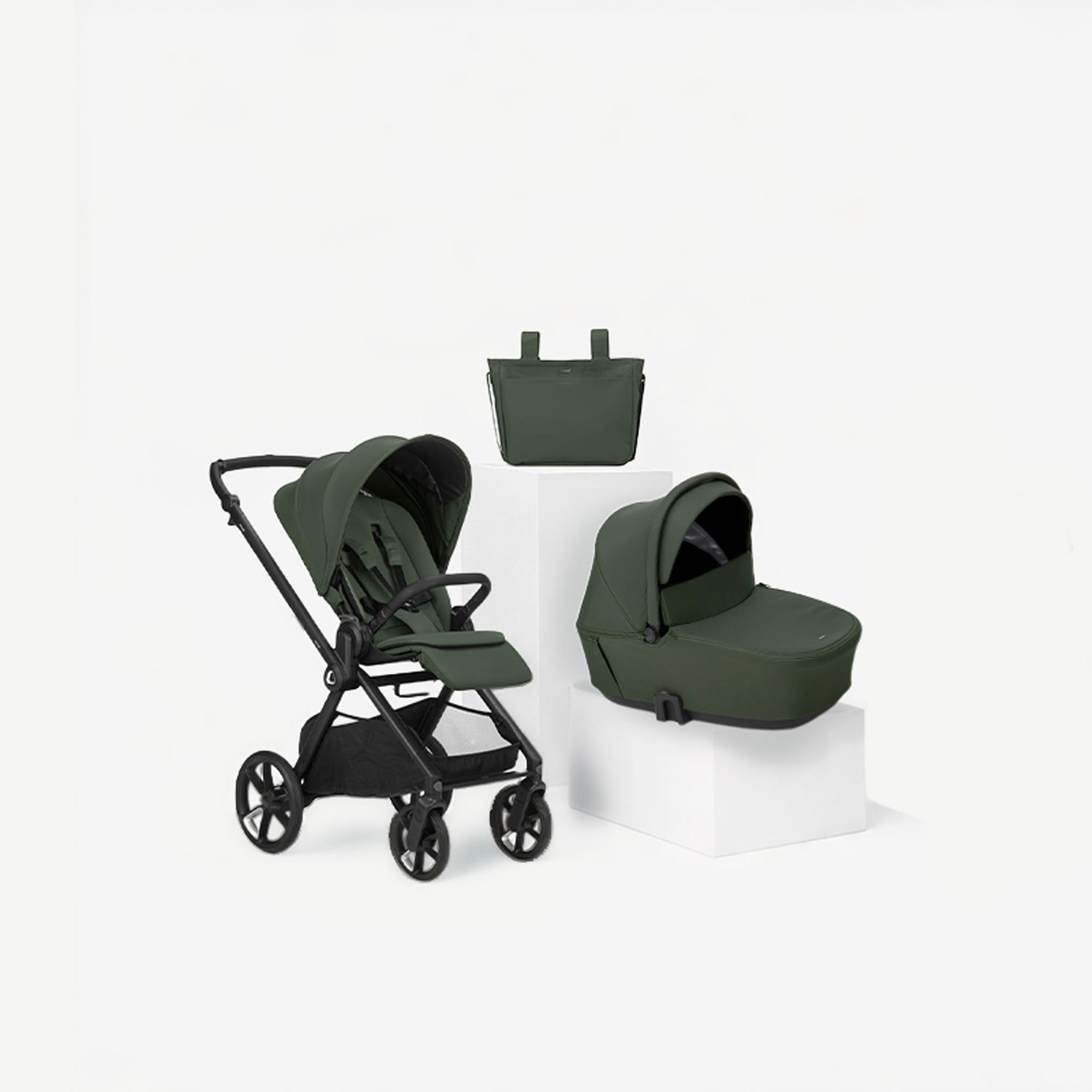 Imagem 0 de Pack Jané Carrinho de Passeio Muum com Alcofa e Acessórios verde e cinzento