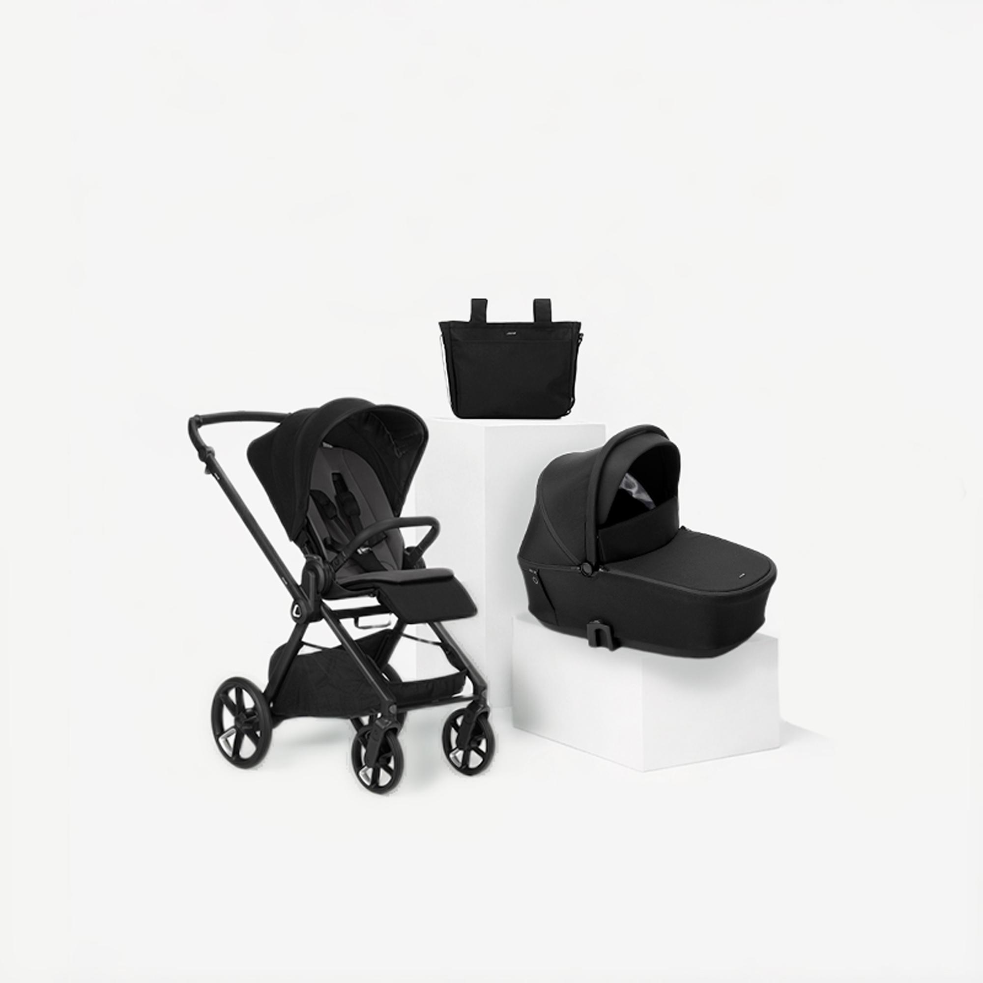 Imagem 0 de Pack Jané Carrinho de Passeio Muum com Alcofa e Acessórios preto